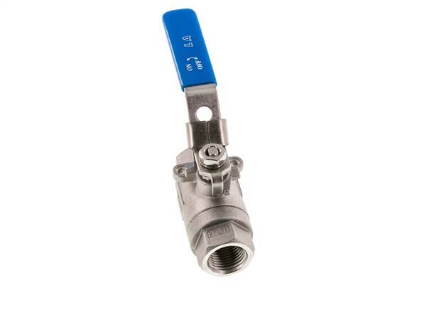 Válvula de bola de acero inoxidable de 2 vías G 1/2 pulgadas