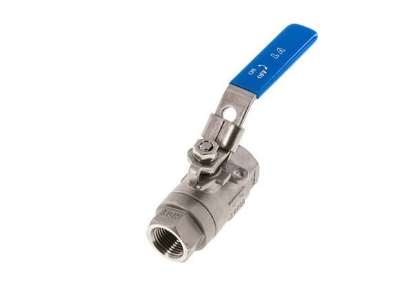 Válvula de bola de acero inoxidable de 2 vías G 1/2 pulgadas