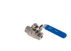 Válvula de bola de acero inoxidable de 2 vías de 1/4 de pulgada G