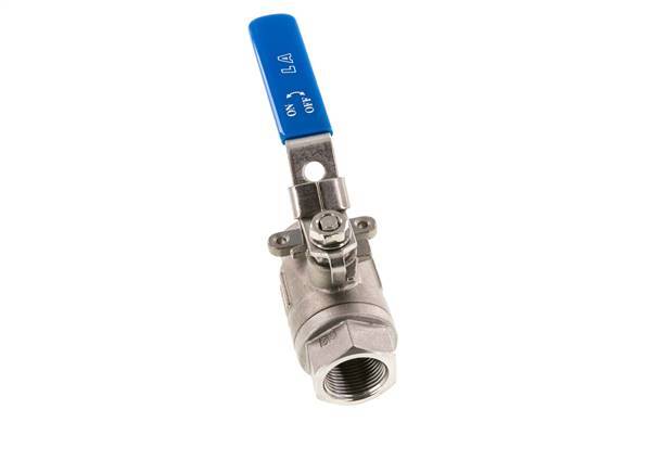 G Válvula de bola de 2 vías de acero inoxidable de 3/4 de pulgada