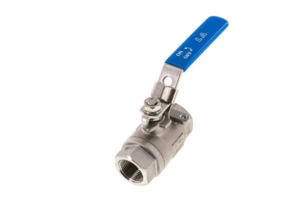 G Válvula de bola de 2 vías de acero inoxidable de 3/4 de pulgada