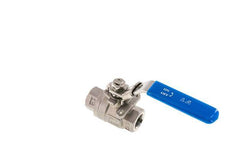 G Válvula de bola de acero inoxidable de 2 vías de 3/8 pulgadas