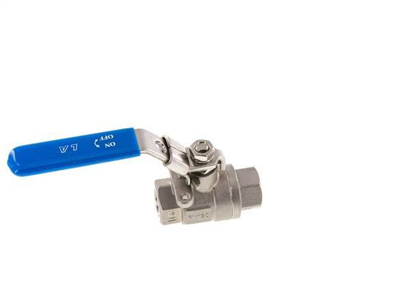 G Válvula de bola de acero inoxidable de 2 vías de 3/8 pulgadas
