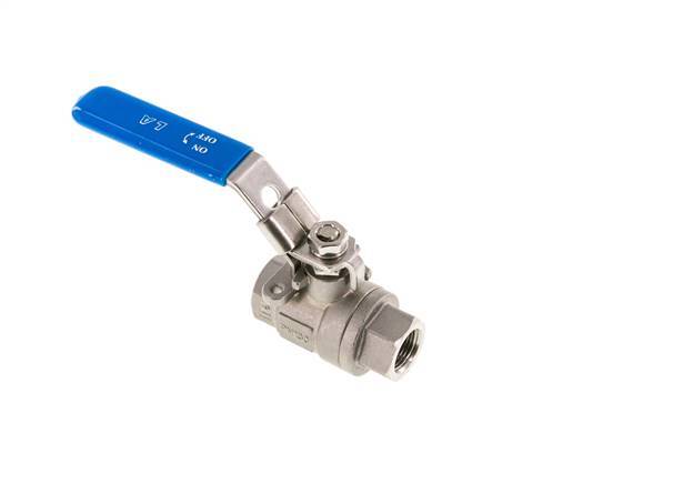 G Válvula de bola de acero inoxidable de 2 vías de 3/8 pulgadas