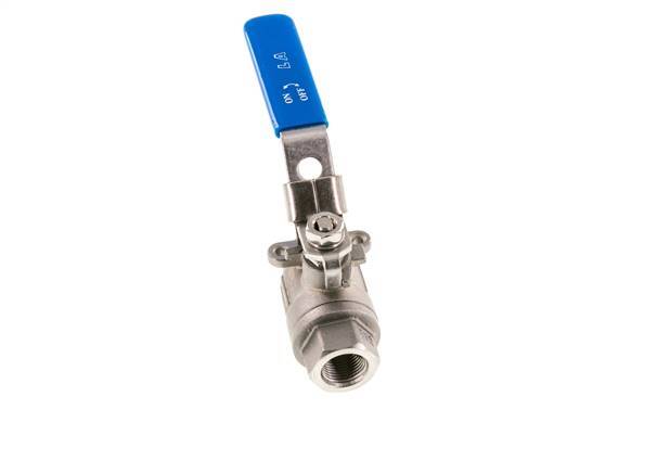 G Válvula de bola de acero inoxidable de 2 vías de 3/8 pulgadas