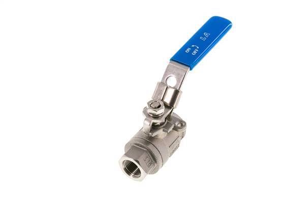 G Válvula de bola de acero inoxidable de 2 vías de 3/8 pulgadas