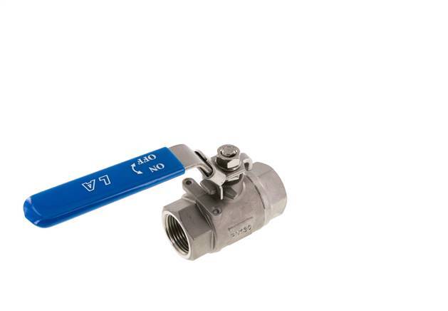 G Válvula de bola de acero inoxidable de 1 pulgada y 2 vías