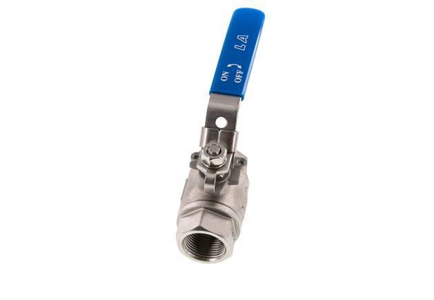 G Válvula de bola de acero inoxidable de 1 pulgada y 2 vías