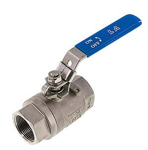 G Válvula de bola de acero inoxidable de 2 vías de 1-1/2 pulgadas