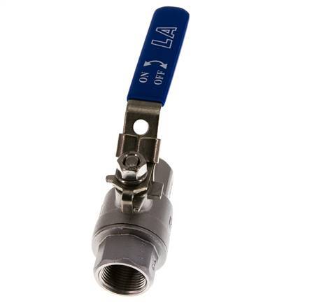 G 3/4 pulgadas PN 63 Válvula de bola de acero inoxidable de 2 vías