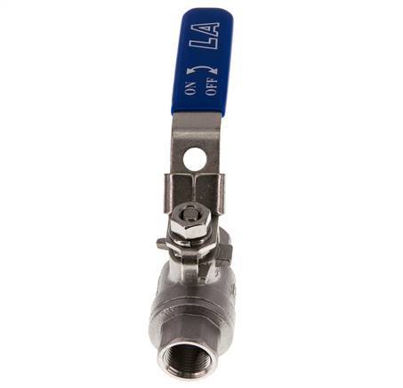G 3/8 pulgadas PN 63 Válvula de bola de acero inoxidable de 2 vías