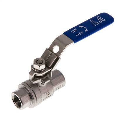 G 3/8 pulgadas PN 63 Válvula de bola de acero inoxidable de 2 vías
