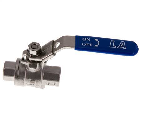 G 3/8 pulgadas PN 63 Válvula de bola de acero inoxidable de 2 vías