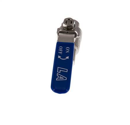 G 3/8 pulgadas PN 63 Válvula de bola de acero inoxidable de 2 vías
