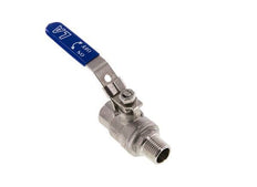 Válvula de bola de acero inoxidable de 2 vías macho a hembra R/Rp 1/2 pulgadas PN 63