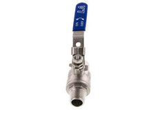 Válvula de bola de acero inoxidable de 2 vías macho a hembra R/Rp 1/2 pulgadas PN 63