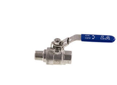 Válvula de bola de acero inoxidable de 2 vías macho a hembra R/Rp 1/2 pulgadas PN 63
