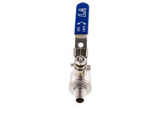 Válvula de bola de acero inoxidable de 2 vías macho a hembra R/Rp 1/4 pulgada PN 63