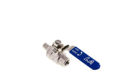 Válvula de bola de acero inoxidable de 2 vías macho a hembra R/Rp 1/4 pulgada PN 63