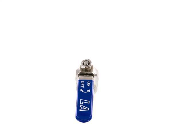 Válvula de bola de acero inoxidable de 2 vías macho a hembra R/Rp 1/4 pulgada PN 63