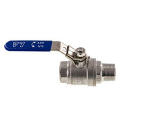 Válvula de bola de acero inoxidable de 2 vías macho a hembra R/Rp de 1 pulgada PN 63
