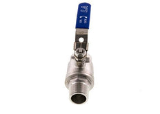 Válvula de bola de acero inoxidable de 2 vías macho a hembra R/Rp de 1 pulgada PN 63