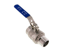 Válvula de bola de acero inoxidable de 2 vías macho a hembra R/Rp 1-1/2 pulgadas PN 63