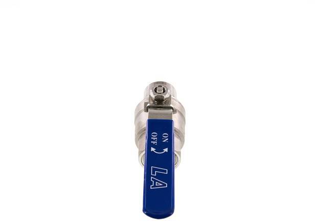 Válvula de bola de acero inoxidable de 2 vías macho a hembra R/Rp 1-1/4 pulgadas PN 63