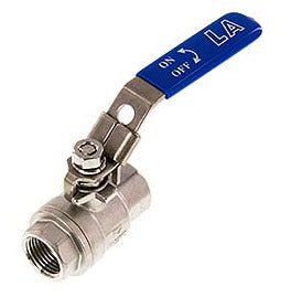 Válvula de bola de acero inoxidable de 2 vías G 1/2 pulgada compacta PN 63