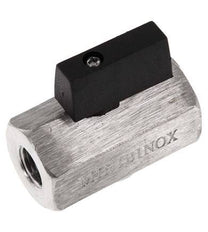 G 1/4 de pulgada Miniválvula de bola de 2 vías de acero inoxidable 25 Bar
