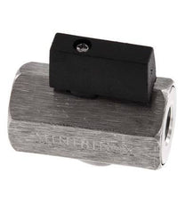 G 1/4 de pulgada Miniválvula de bola de 2 vías de acero inoxidable 25 Bar