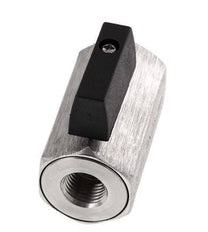 G 1/4 de pulgada Miniválvula de bola de 2 vías de acero inoxidable 25 Bar