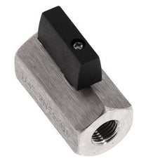 G 1/4 de pulgada Miniválvula de bola de 2 vías de acero inoxidable 25 Bar