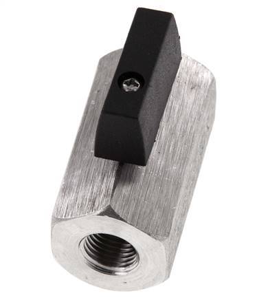 G 1/4 de pulgada Miniválvula de bola de 2 vías de acero inoxidable 25 Bar
