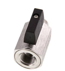 Válvula de bola de acero inoxidable de 2 vías, macho a hembra, de 3/8 pulgadas, 25 bar
