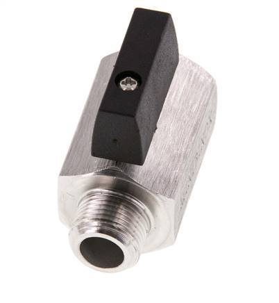 Válvula de bola de acero inoxidable de 2 vías, macho a hembra, de 3/8 pulgadas, 25 bar