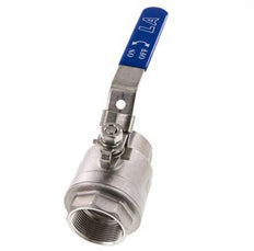 Válvula de bola de 2 vías G1-1/2'' Acero inoxidable PTFE 63 bar - BL2SM