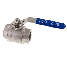 Válvula de bola de 2 vías G1-1/2'' Acero inoxidable PTFE 63 bar - BL2SM