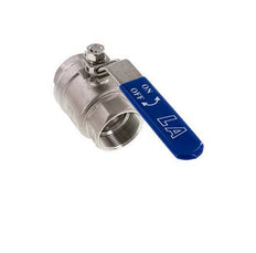 Válvula de bola de 2 vías G1-1/2'' Acero inoxidable PTFE 63 bar - BL2SM