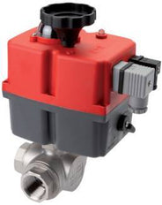 G1-1/2'' puerto L 24-240V AC/DC Válvula de bola de latón de 3 vías a prueba de fallos