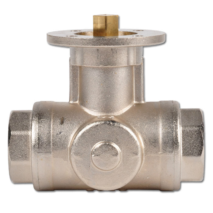 Válvula de bola de 3 vías en L G1-1/4'' latón ISO-Top 40bar - BL3BAL
