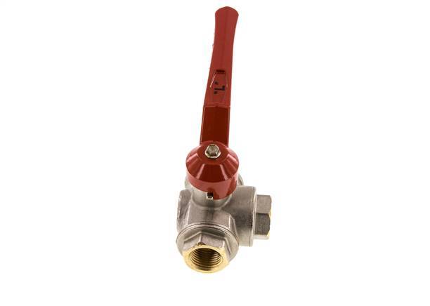 Válvula de bola de 3 vías en L G1/2'' Latón PTFE/NBR 50 bar - BL3BM