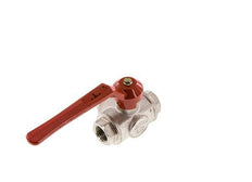 Válvula de bola de 3 vías en T G1/2'' Latón PTFE/NBR 50 bar - BL3BM