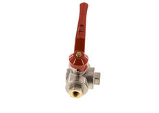 G1/4'' Válvula de bola de 3 vías con puerto en T Latón PTFE/NBR 55 bar - BL3BM