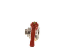 G1/4'' Válvula de bola de 3 vías con puerto en T Latón PTFE/NBR 55 bar - BL3BM