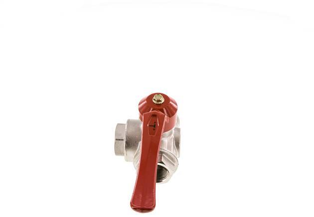 Válvula de bola de 3 vías en T G1'' Latón PTFE/NBR 45 bar - BL3BM