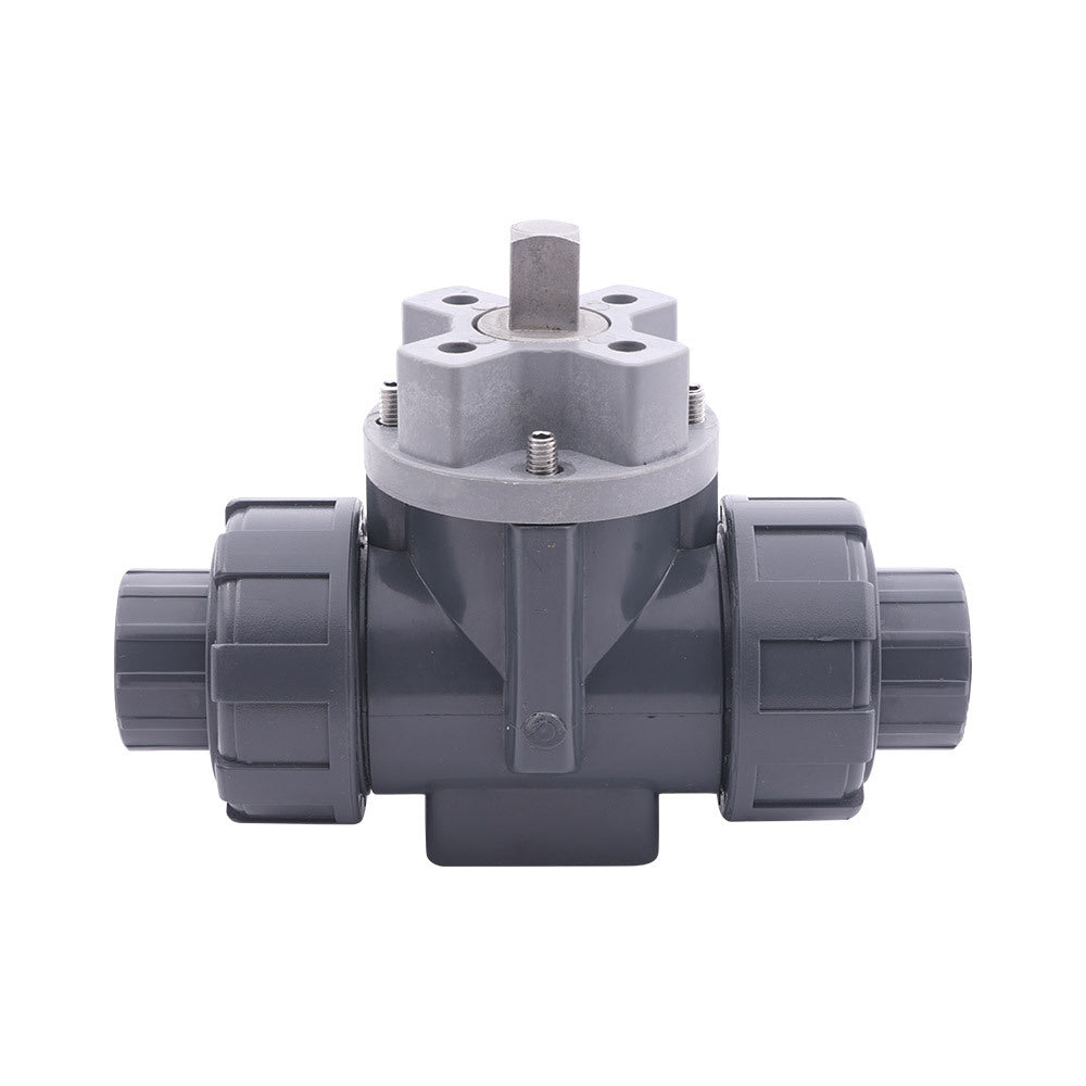 Manguito para Cementar 25 mm T-bore Válvula de Bola PVC de 3 Vías ISO-Top 10 bar PTFE/FKM
