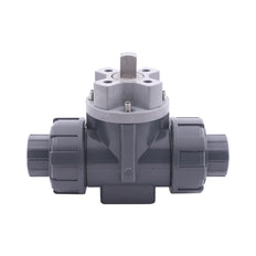 G3/4'' válvula de bola PVC de 3 vías taladro en T ISO-Top F03 10 bar PTFE/EPDM
