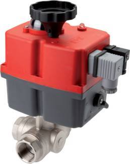 G2" L-port 24-240V AC/DC Fail-Safe 3-Way Válvula de bola de acero inoxidable