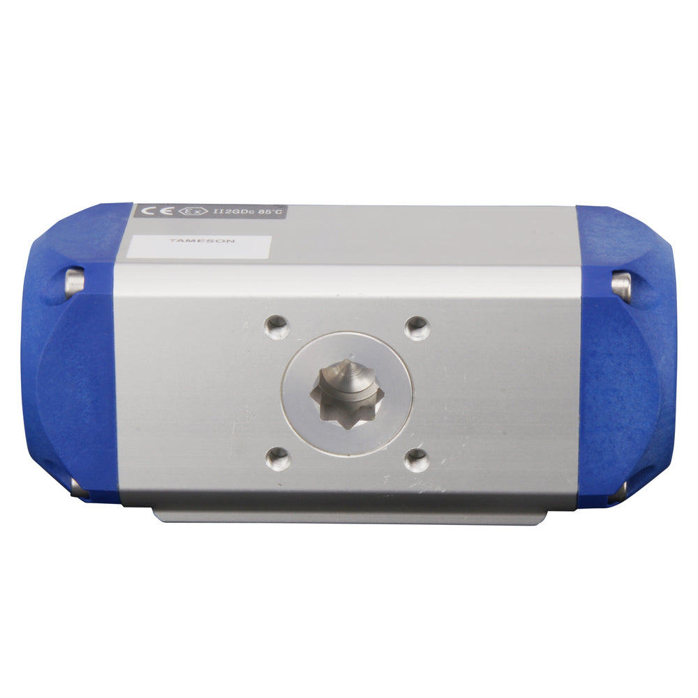 Válvula de bola neumática G1'' de 3 vías con puerto en T de acero inoxidable y muelle cerrado - BL3SA
